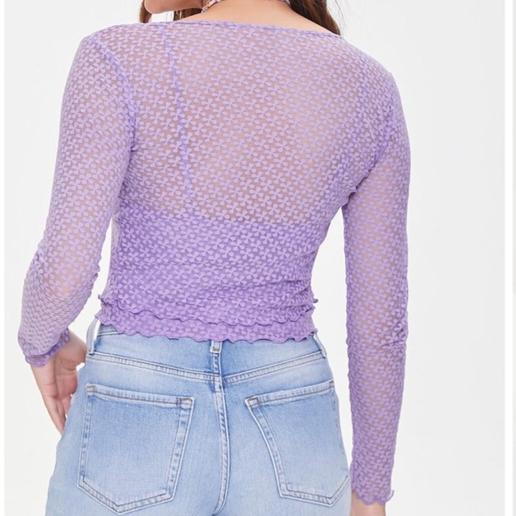 2x forever 21
—> Floral print mesh tie slip only! No undershirt
Violet - Picture 2 of 3